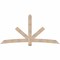 Ekena Millwork Alberta Smooth Timber Gable Bracket, Douglas Fir, 96"W x 48"H x 3 1/2"D x 5 1/2"F, 12/12 Pitch GBW096X48X0406ALB00SDF - alternate 1